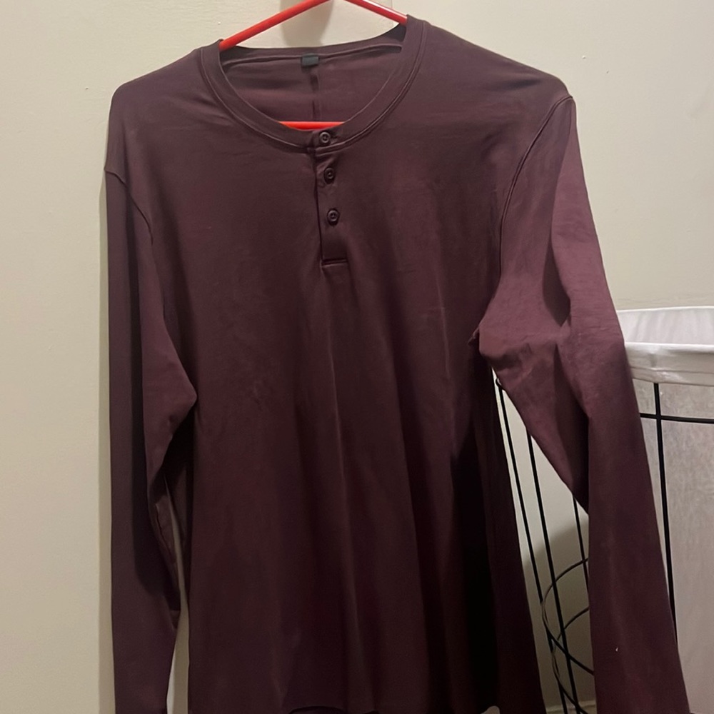 Men’s Lululemon Longsleeve Quarter Button T-Shirt